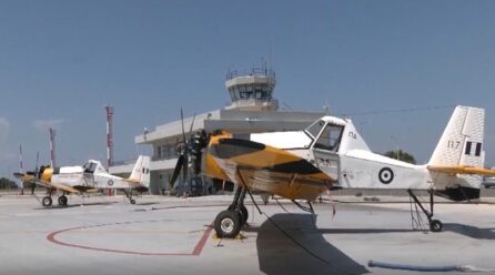 Νωρίτερα στη Λέσβο τα δύο PZL: Δύσκολη αντιπυρική χρονιά λόγω πυκνής βλάστησης